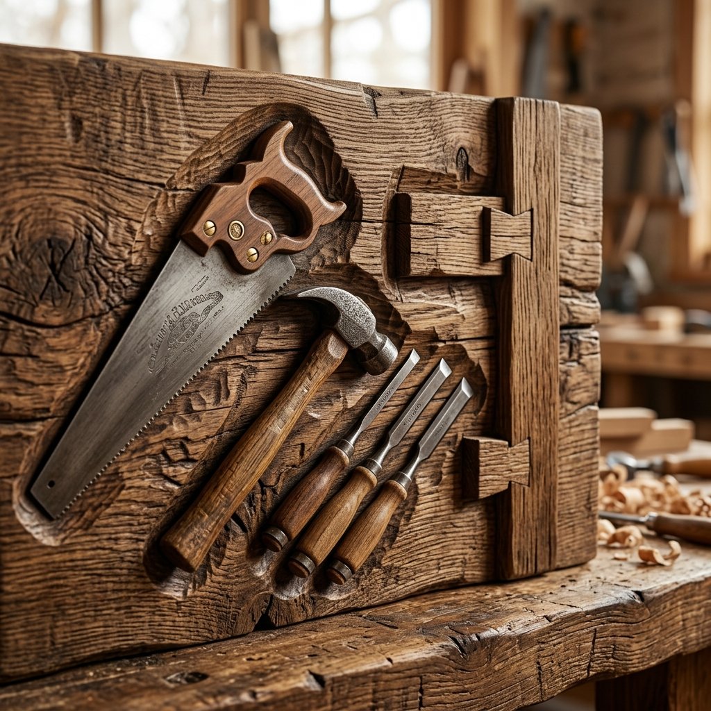 Fabricación esculpida en madera