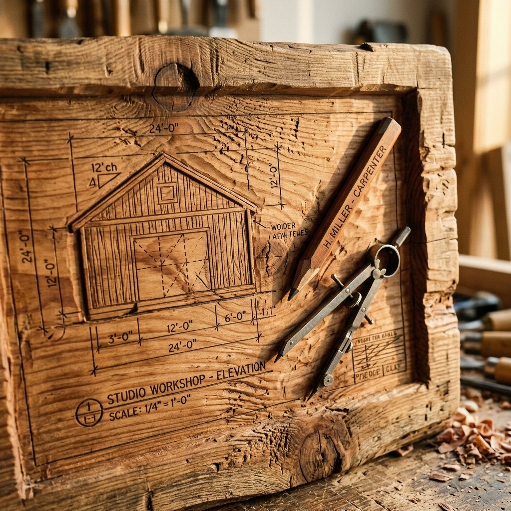 Diseño esculpido en madera